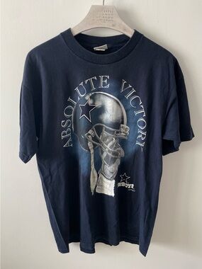 VTG Dallas Cowboys Absolute Victory 90s Tee XL College Concepts Navy Kicked Butt